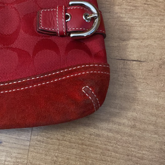Red Coach Wristlet - Picture 5 of 6